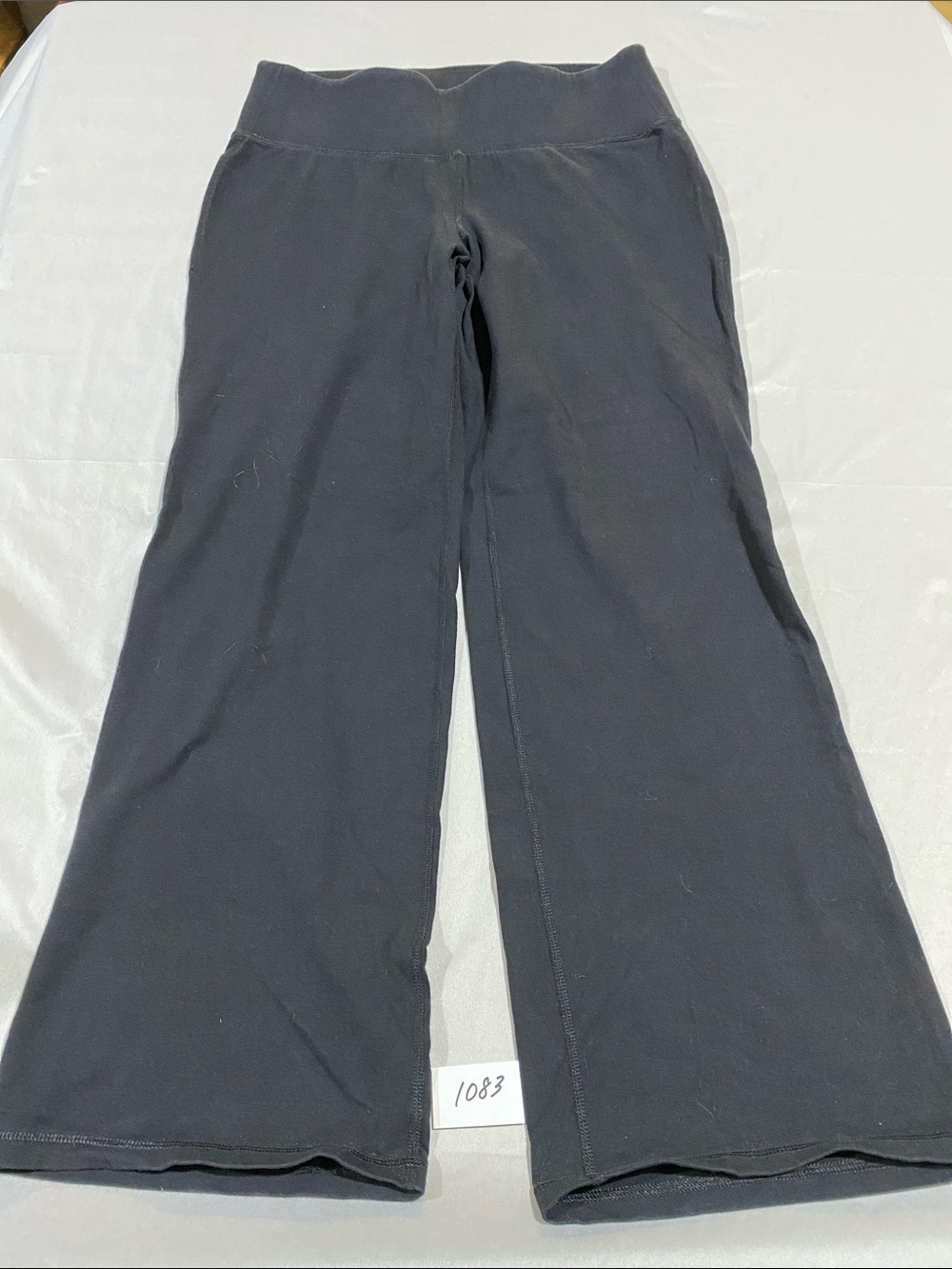 Lane Bryant Black Wide-Leg Lounge Track Pants